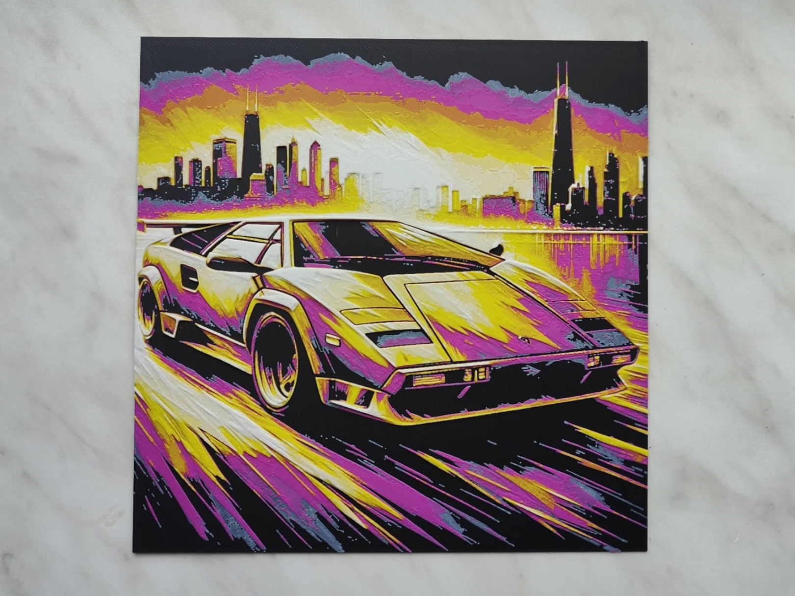Lamborghini Countach - Hueforge