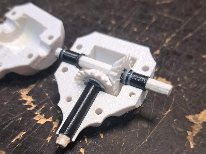 RC model axle transmision