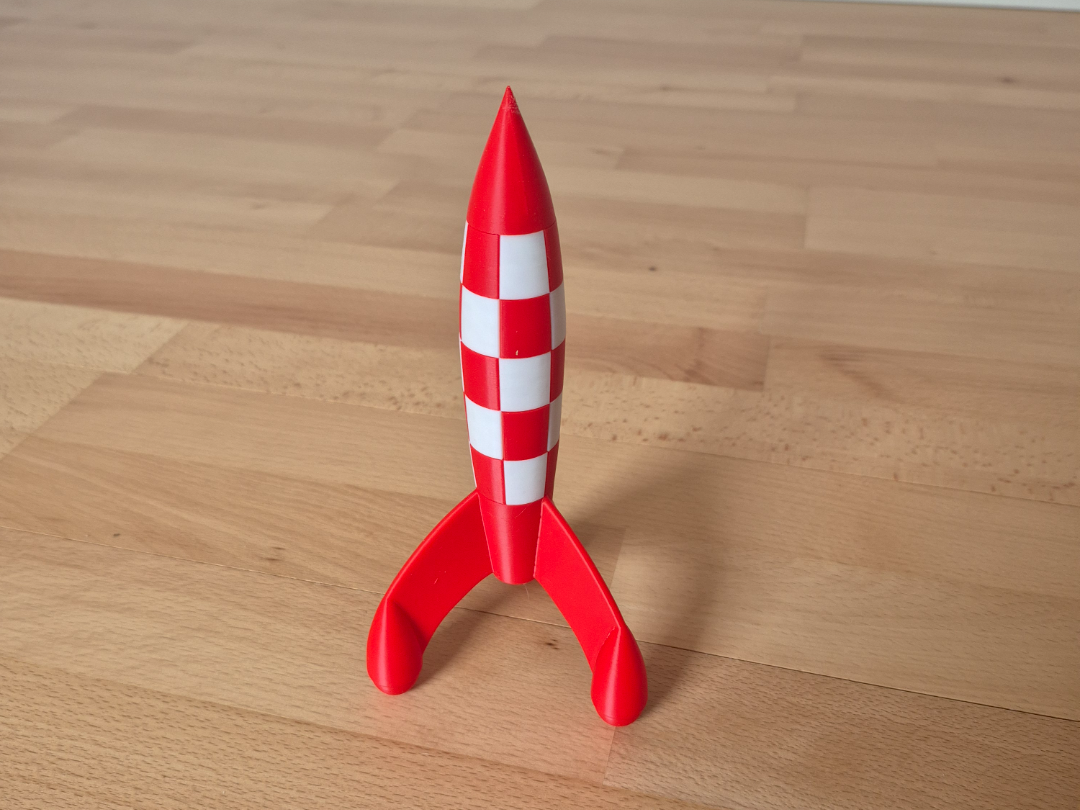 Tintin rocket 20 cm modular build