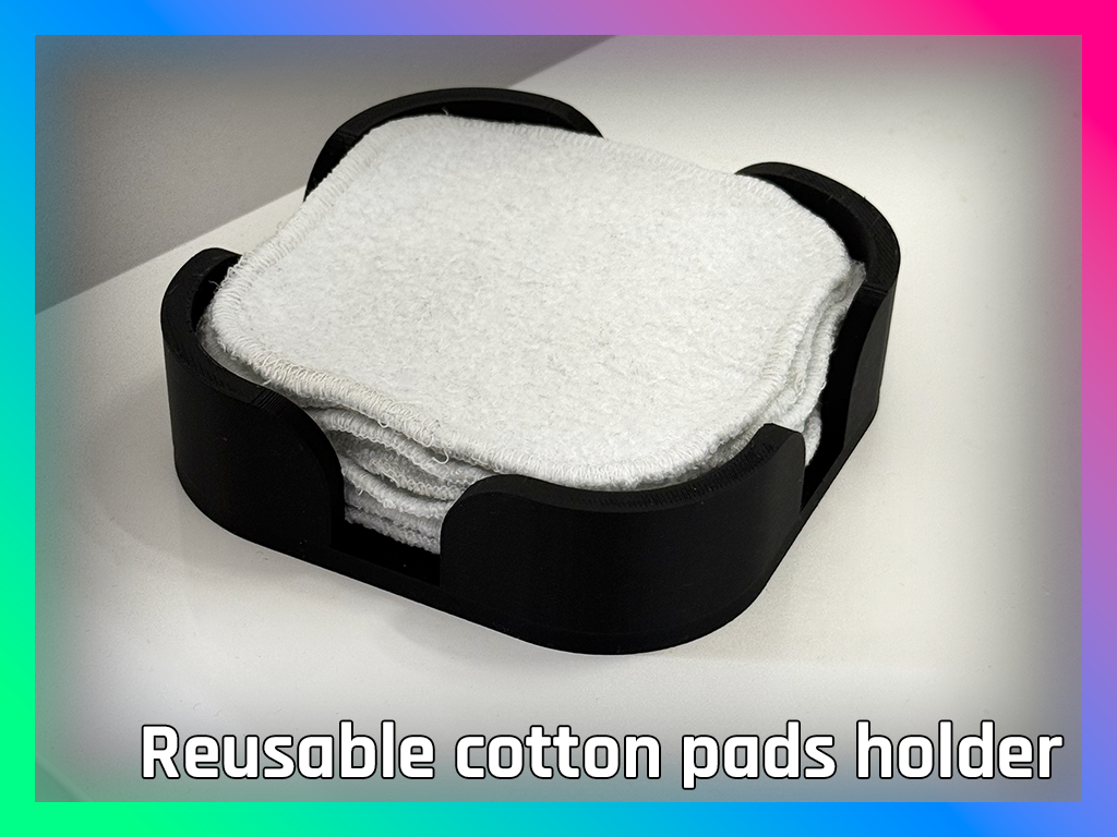 Holder for reusable cotton pads