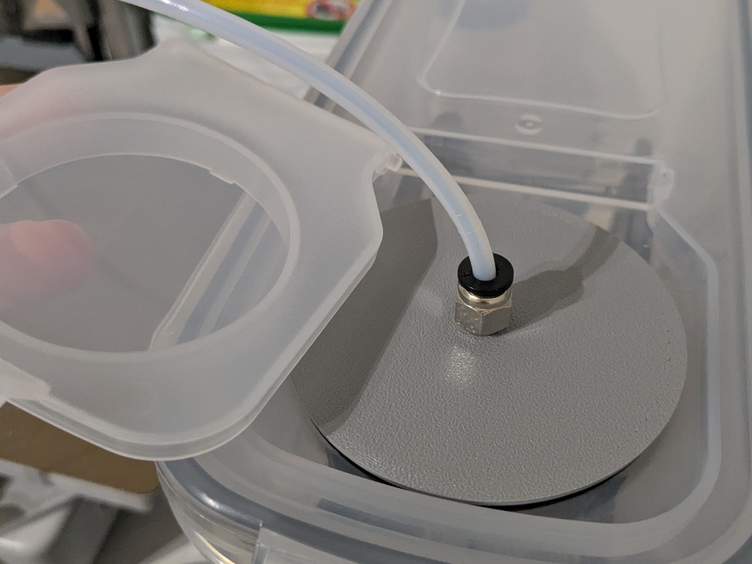 Dry box 4.5L - Feedthrough lid - PC4-M6