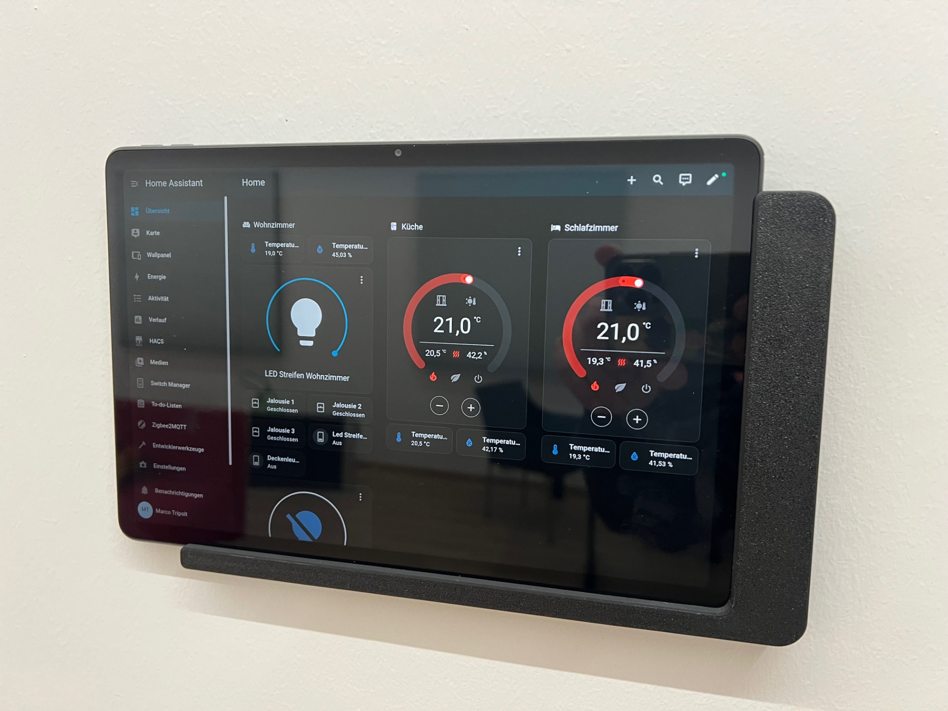 Lenovo M11 Wandhalterung Home Assistent