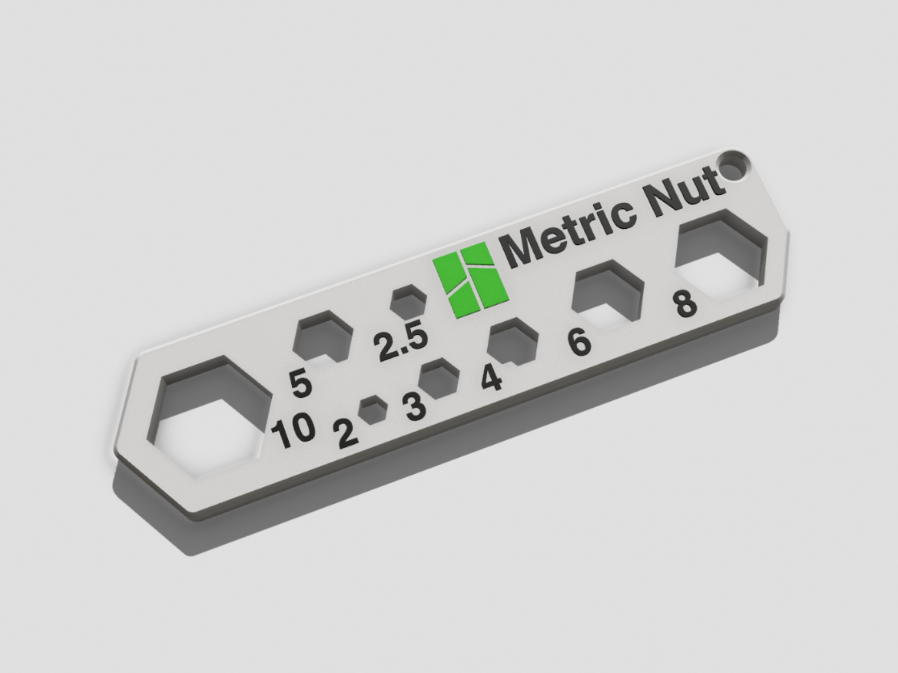 Portable Metric Wrench/Measurer (only 8g)