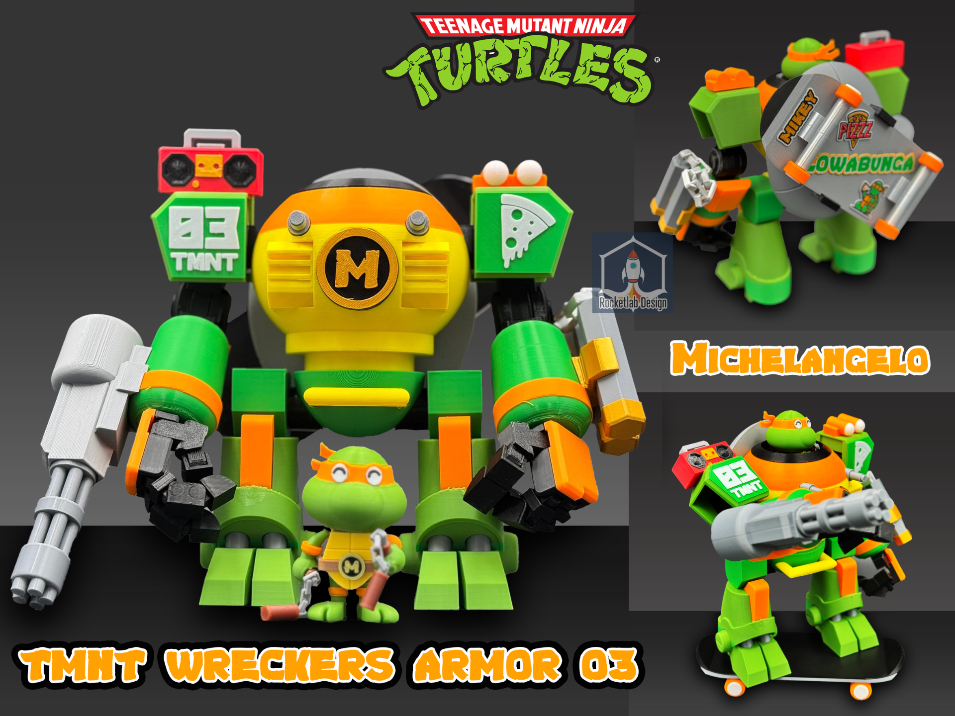 TMNT Wreckers Armor 03 - Michelangelo