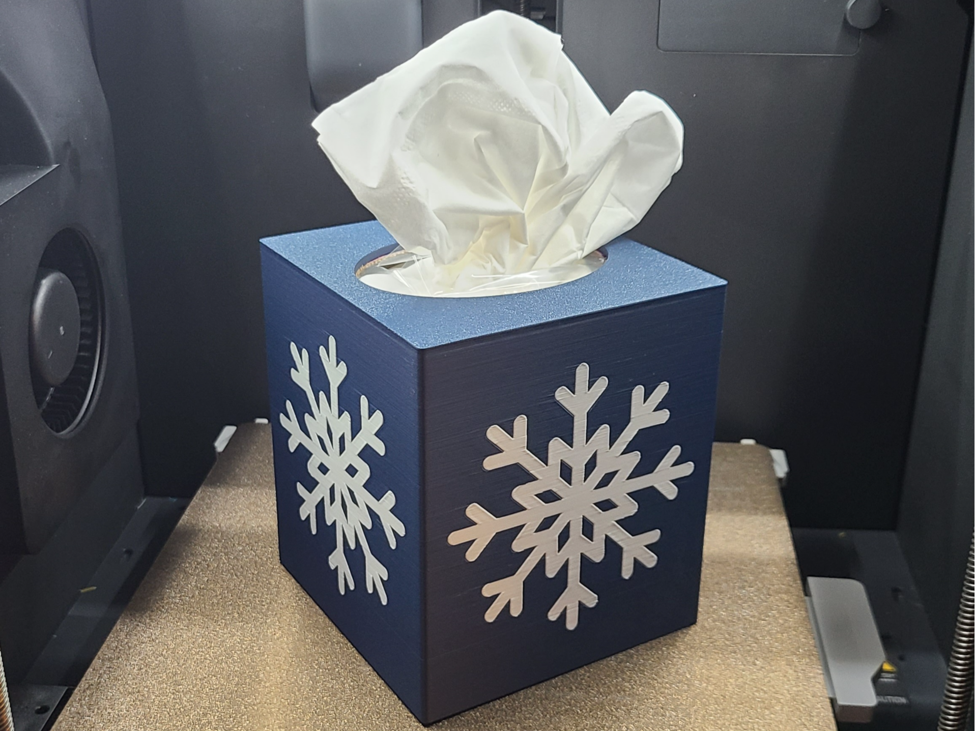 Snowflake Tissue Box Cover