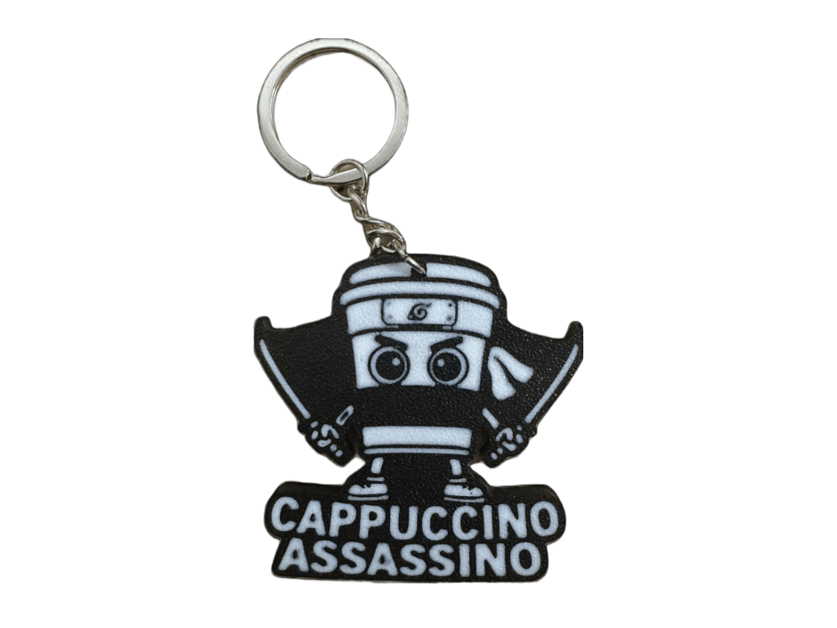 Cappuccino Assassino Keychain Brainrot