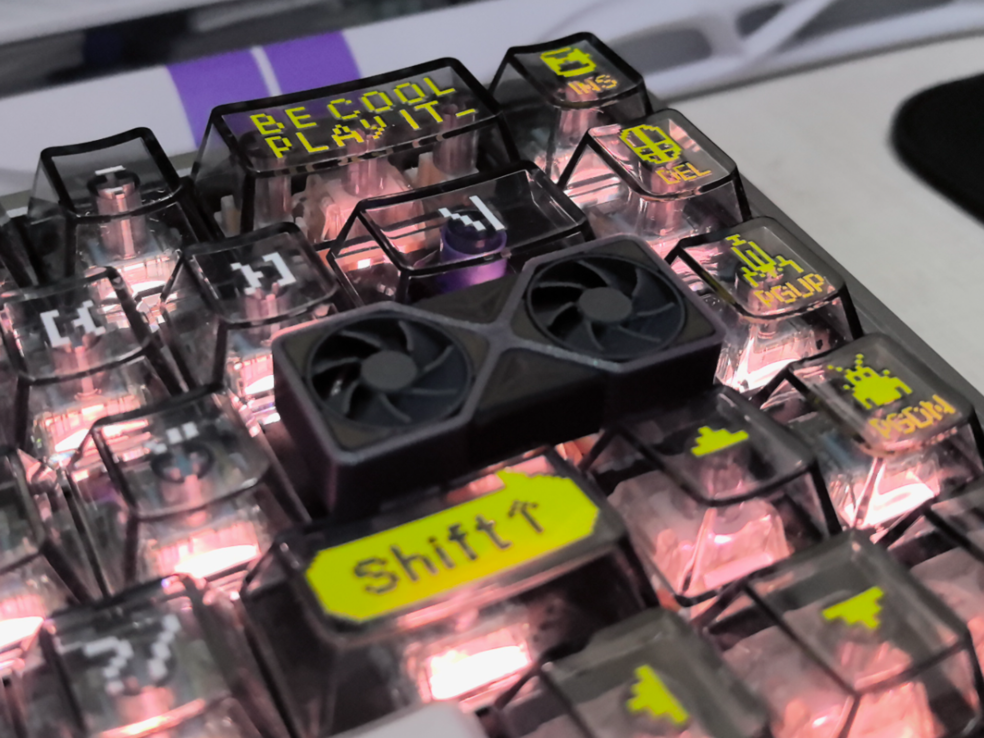 RTX5090显卡键帽 风扇可转 无须AMS 替换回车
