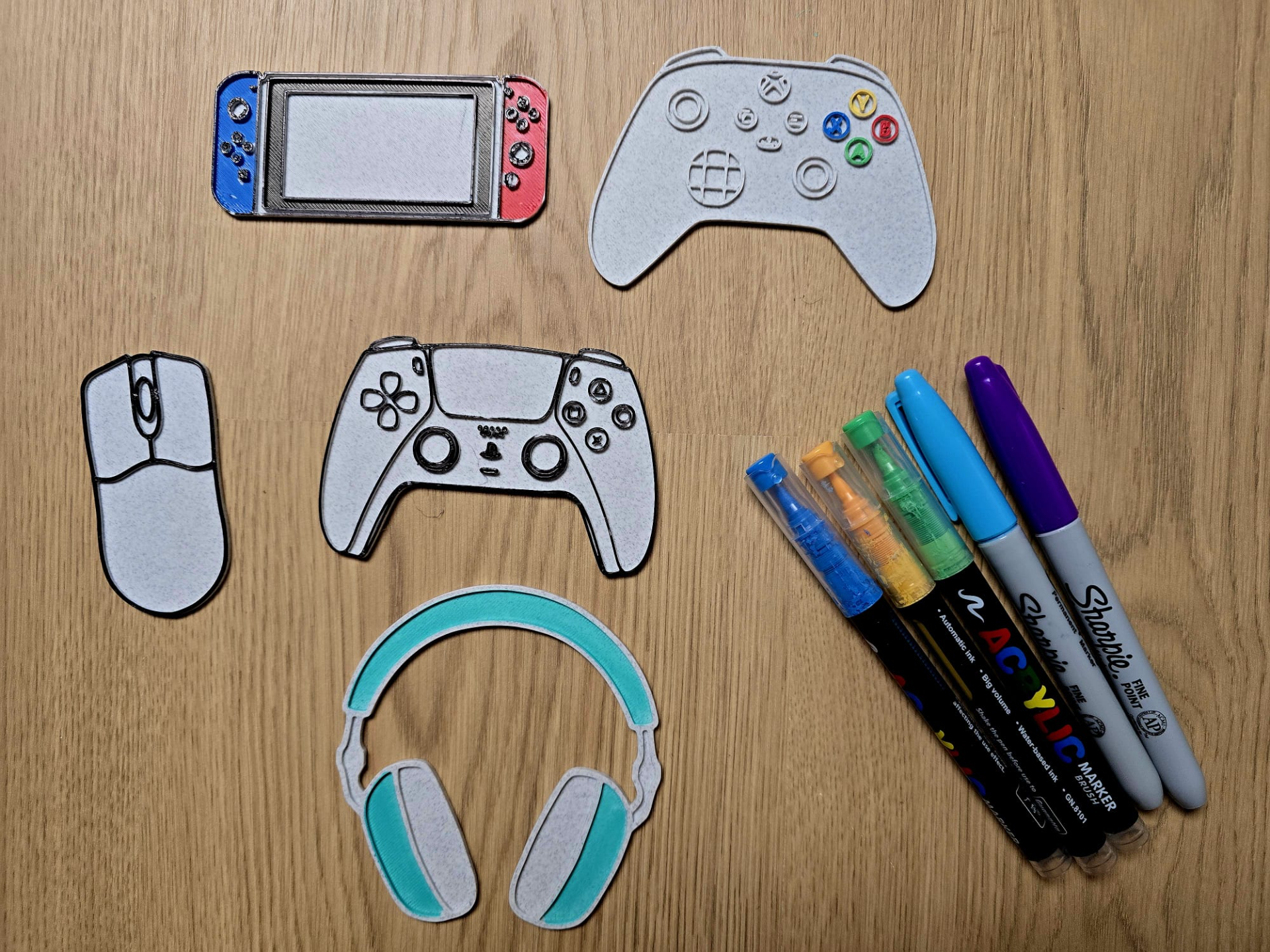 Gaming Controller Headset DIY Coloring Set Gift