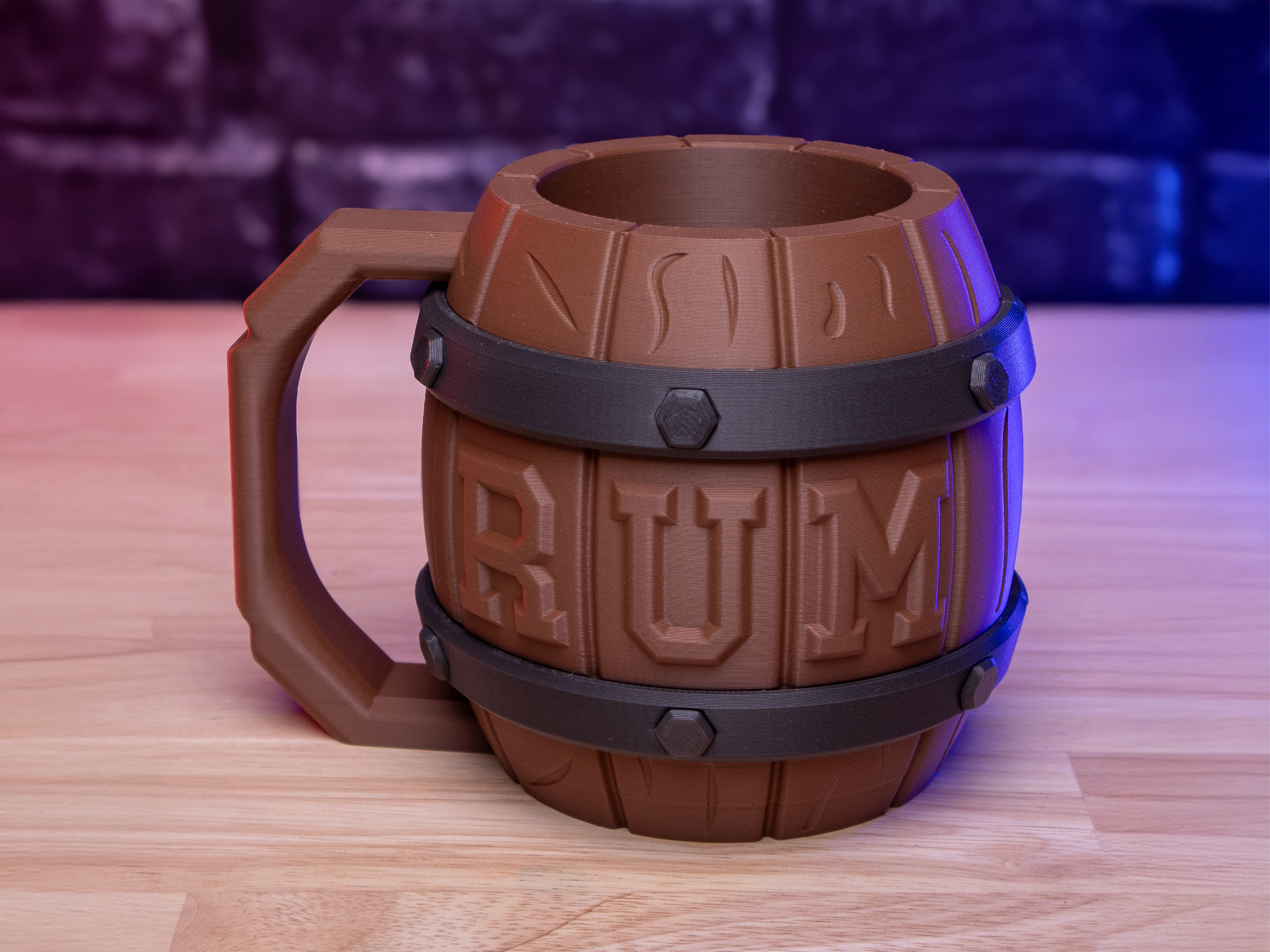 Rum Barrel Can Holder (No Supports,No AMS,No Glue)