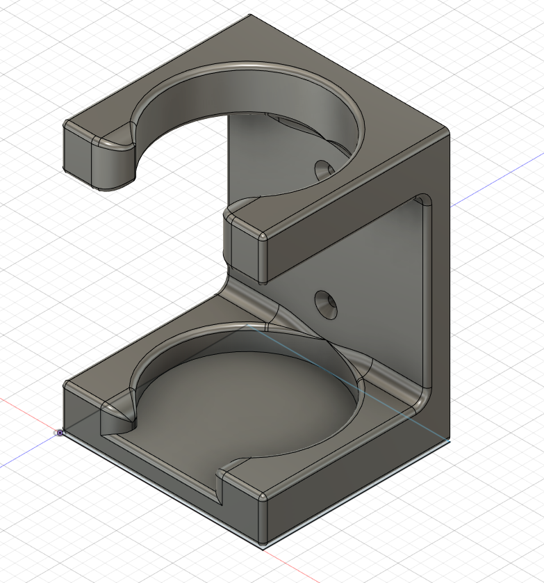 Wallmounted spraycan holder 70mm