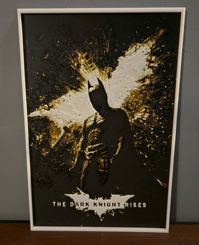 Hueforge Movie Poster- Dark Knight Rises -