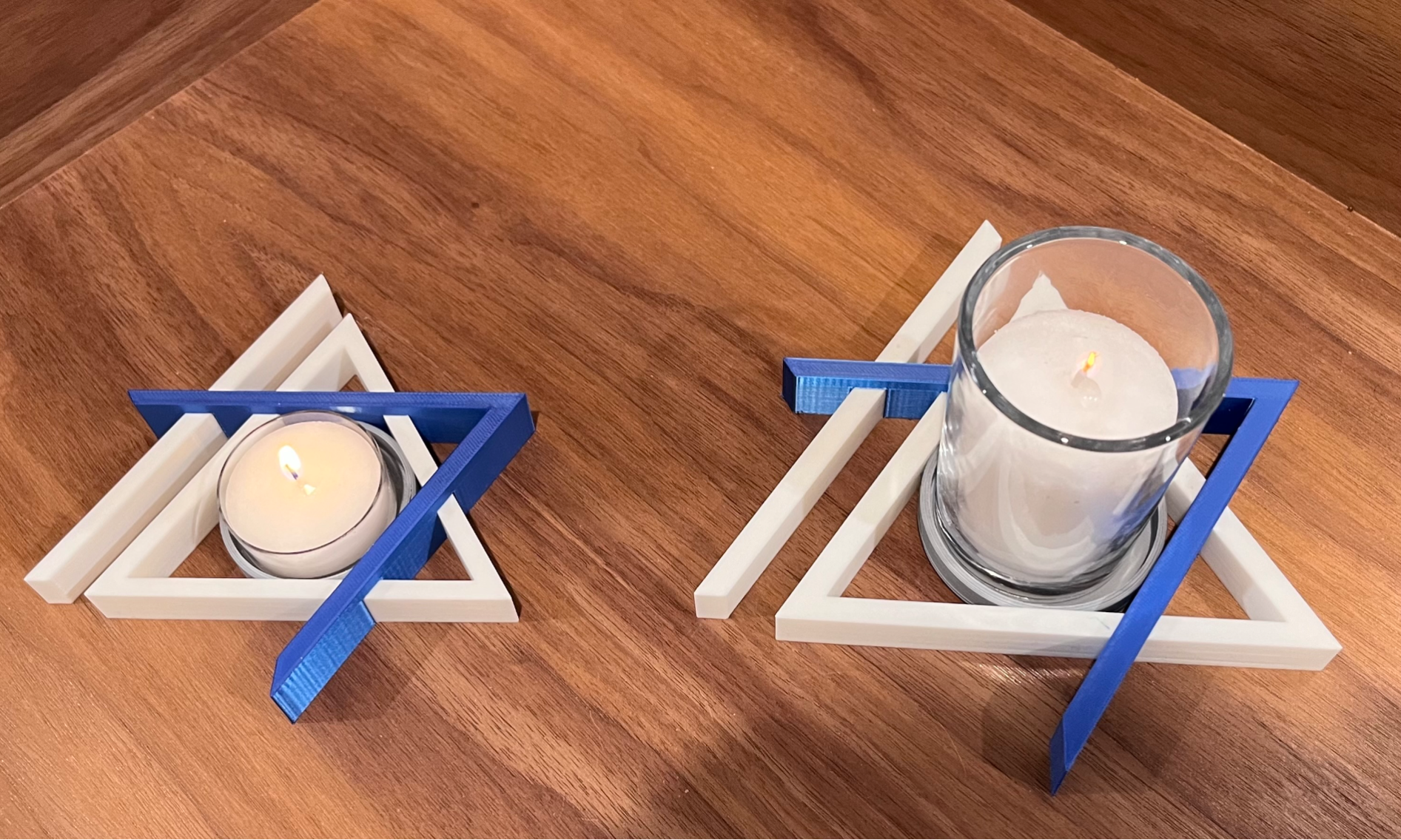Oct 7 Magen David Memorial Candle Holder