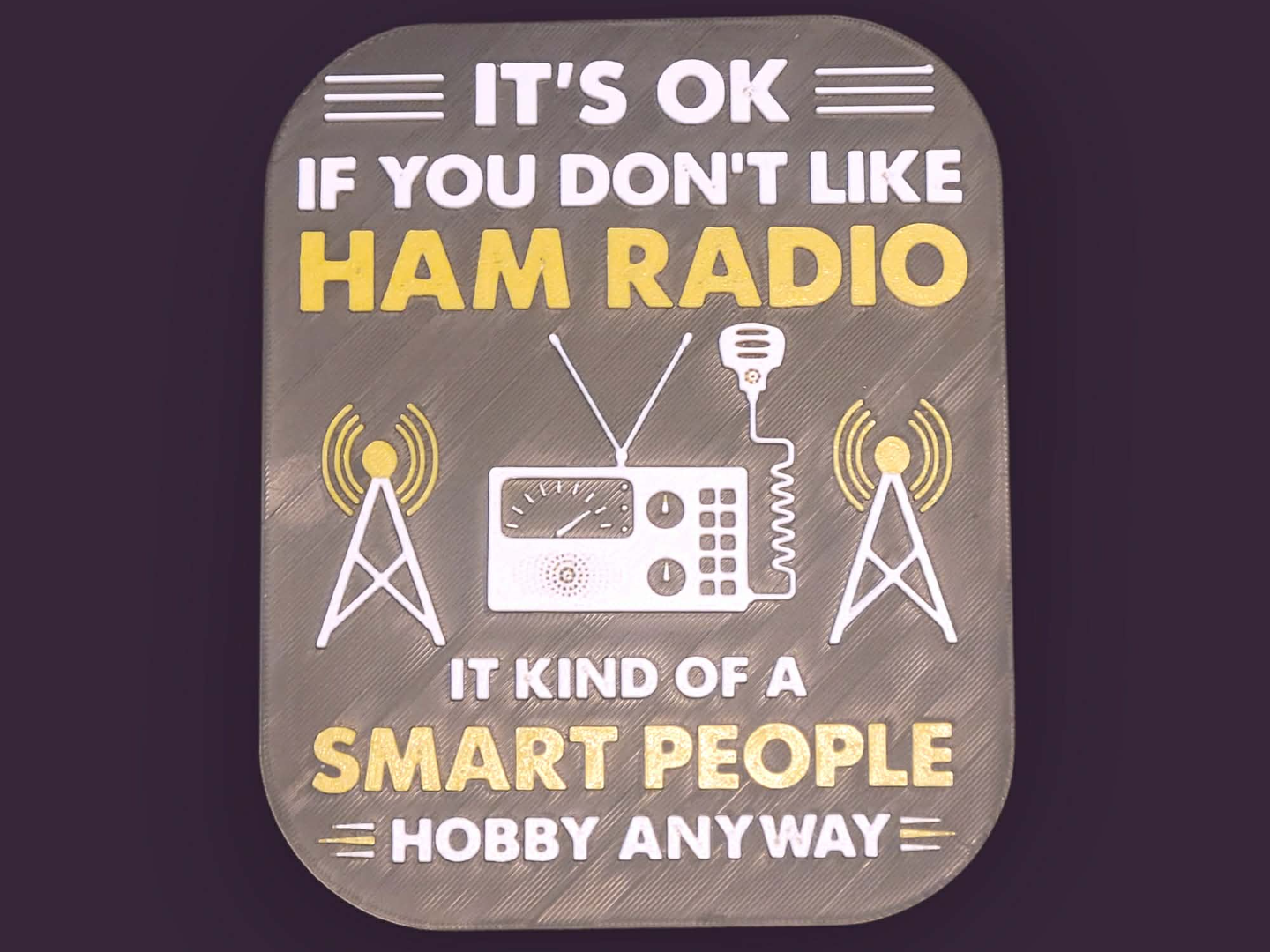 Ham Radio Smart People Sign