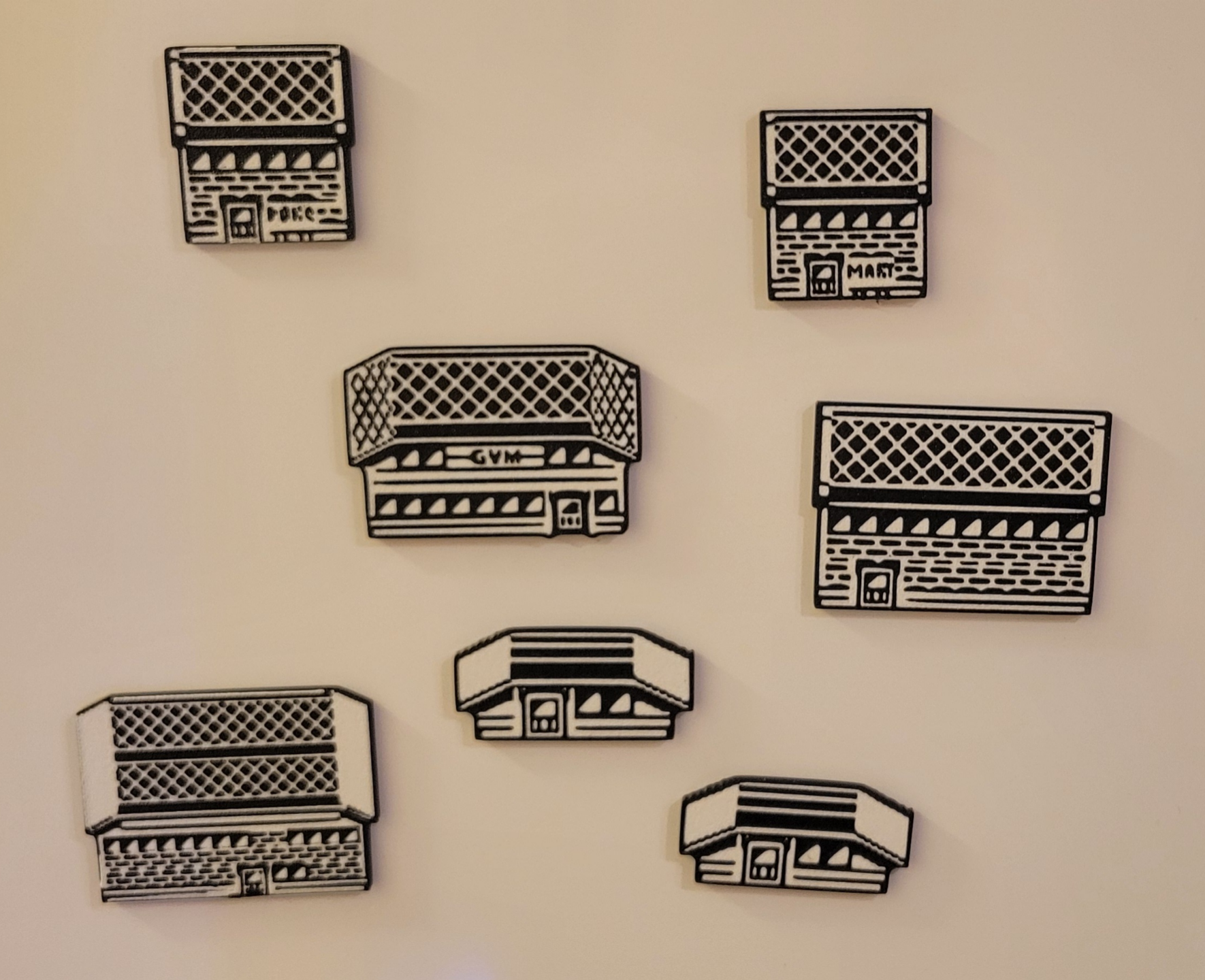 Pewter City Fridge Magnets