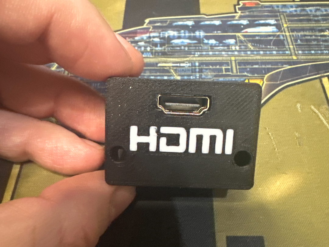 HDMI Cover using Printer port for MSX Goauld