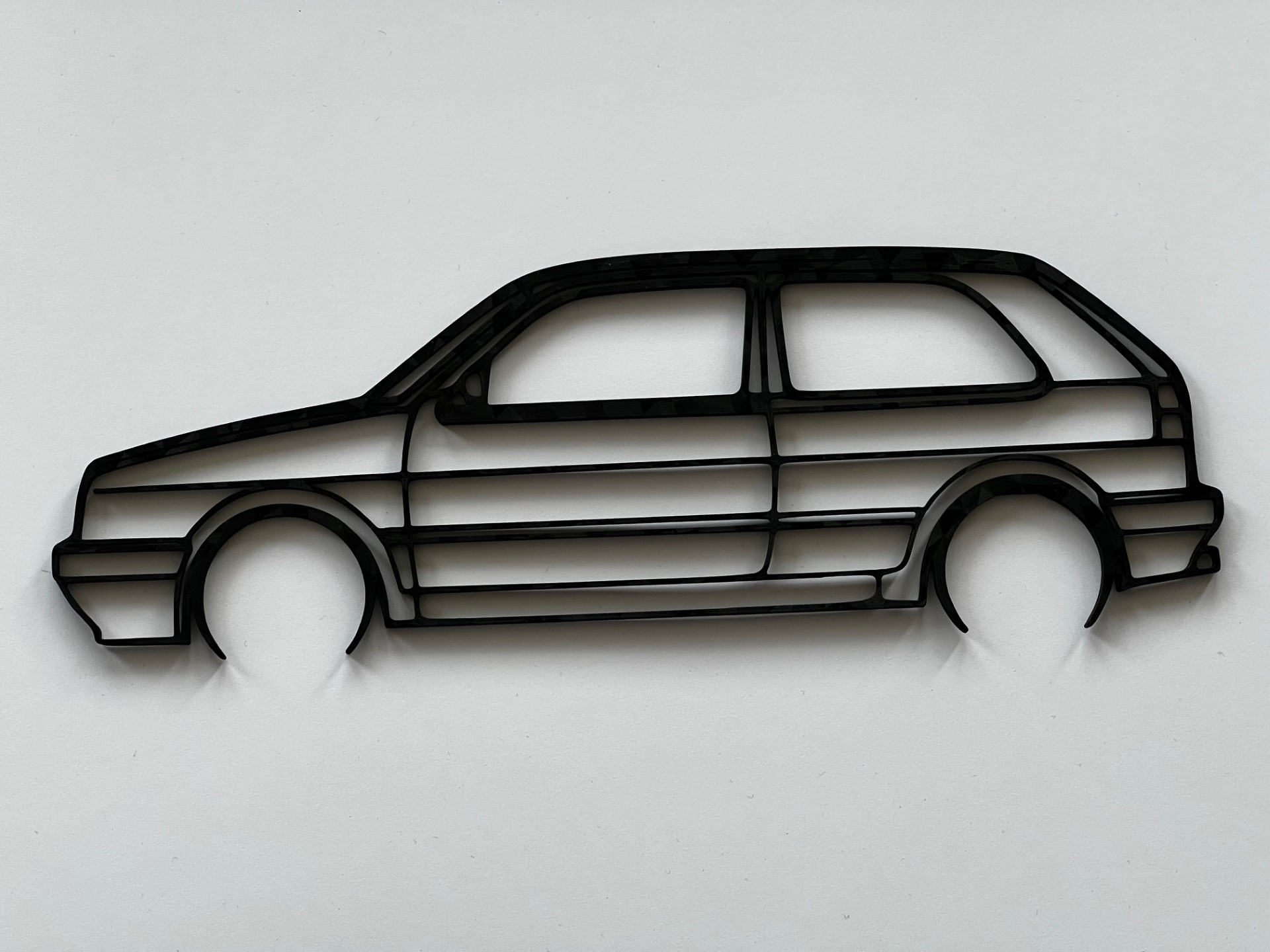 Volkswagen MKII (MK2) Golf Wall Art Silhouette.