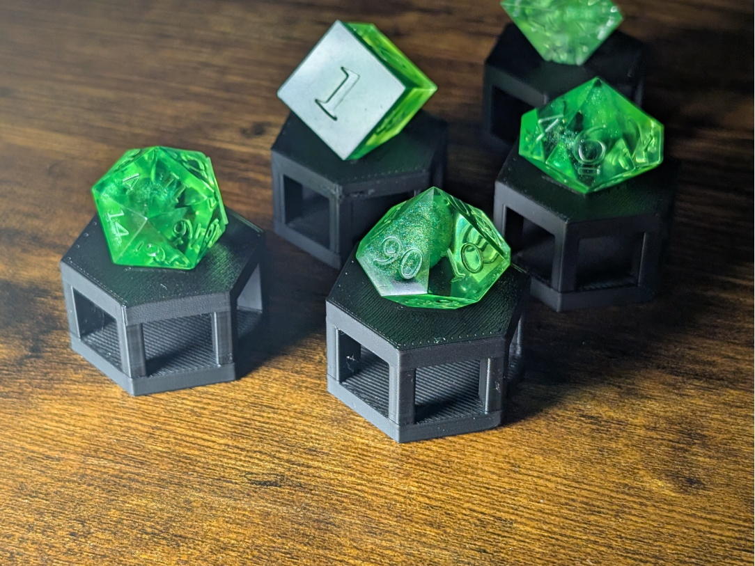 Industrial DND Dice Display Stand