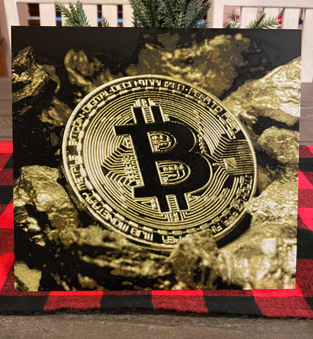Hueforge - Bitcoin Over Gold