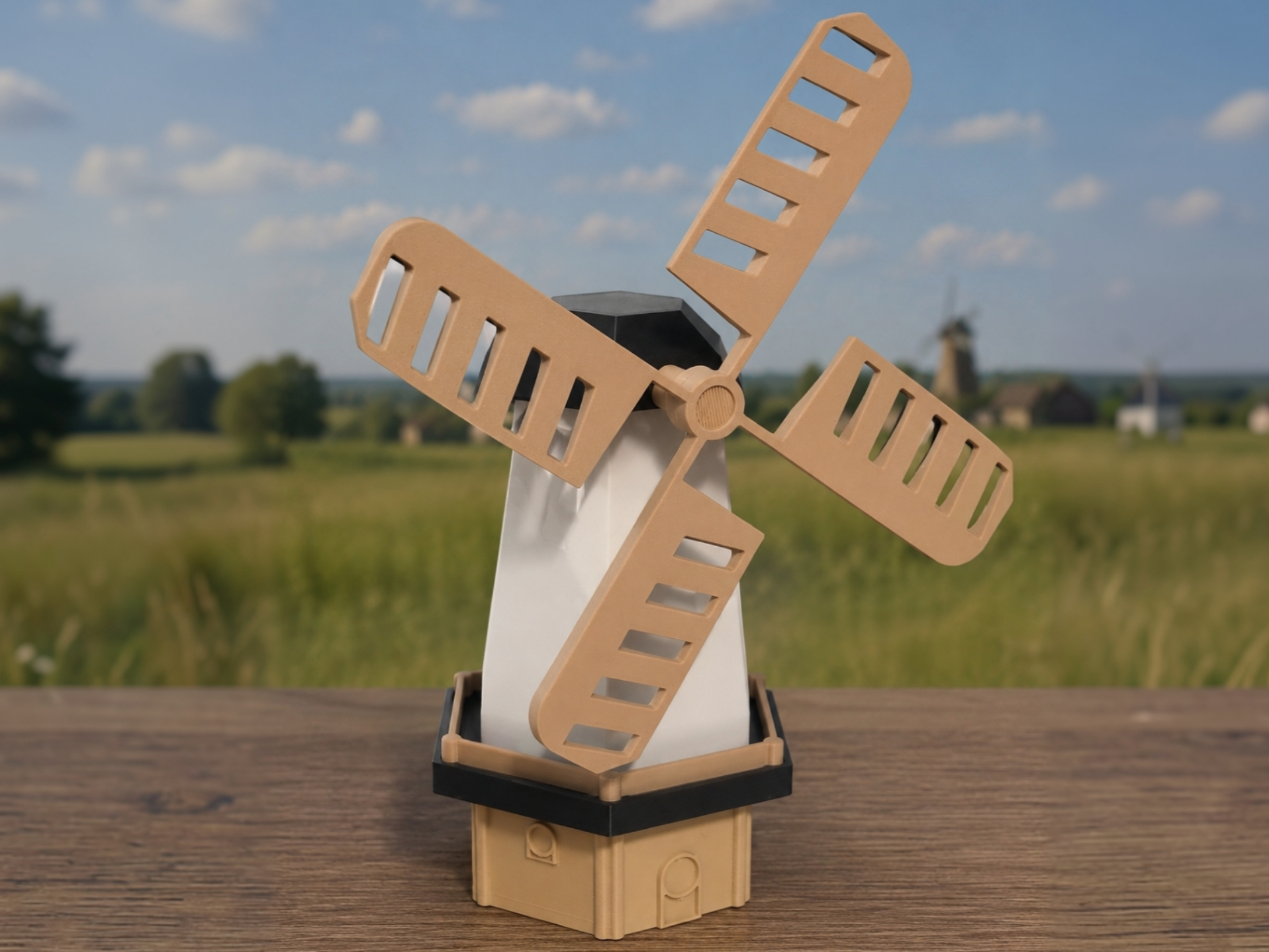 Decorative Dutch Windmill Tealight Fidget - No AMS