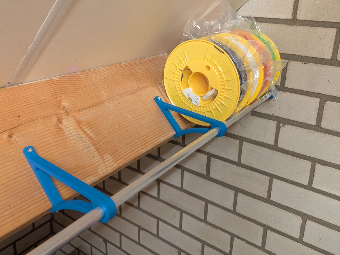 Filament holder on support beam (+/- 45degrees)