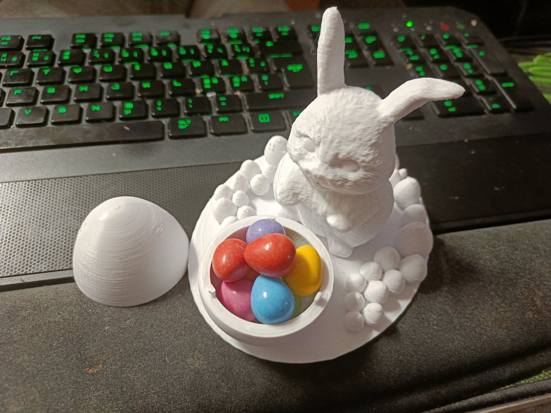Easter Bunny with openable egg