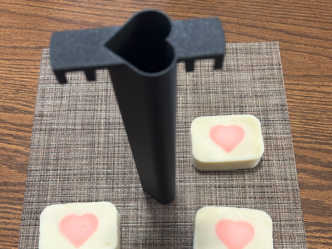 Heart insert for soap mold