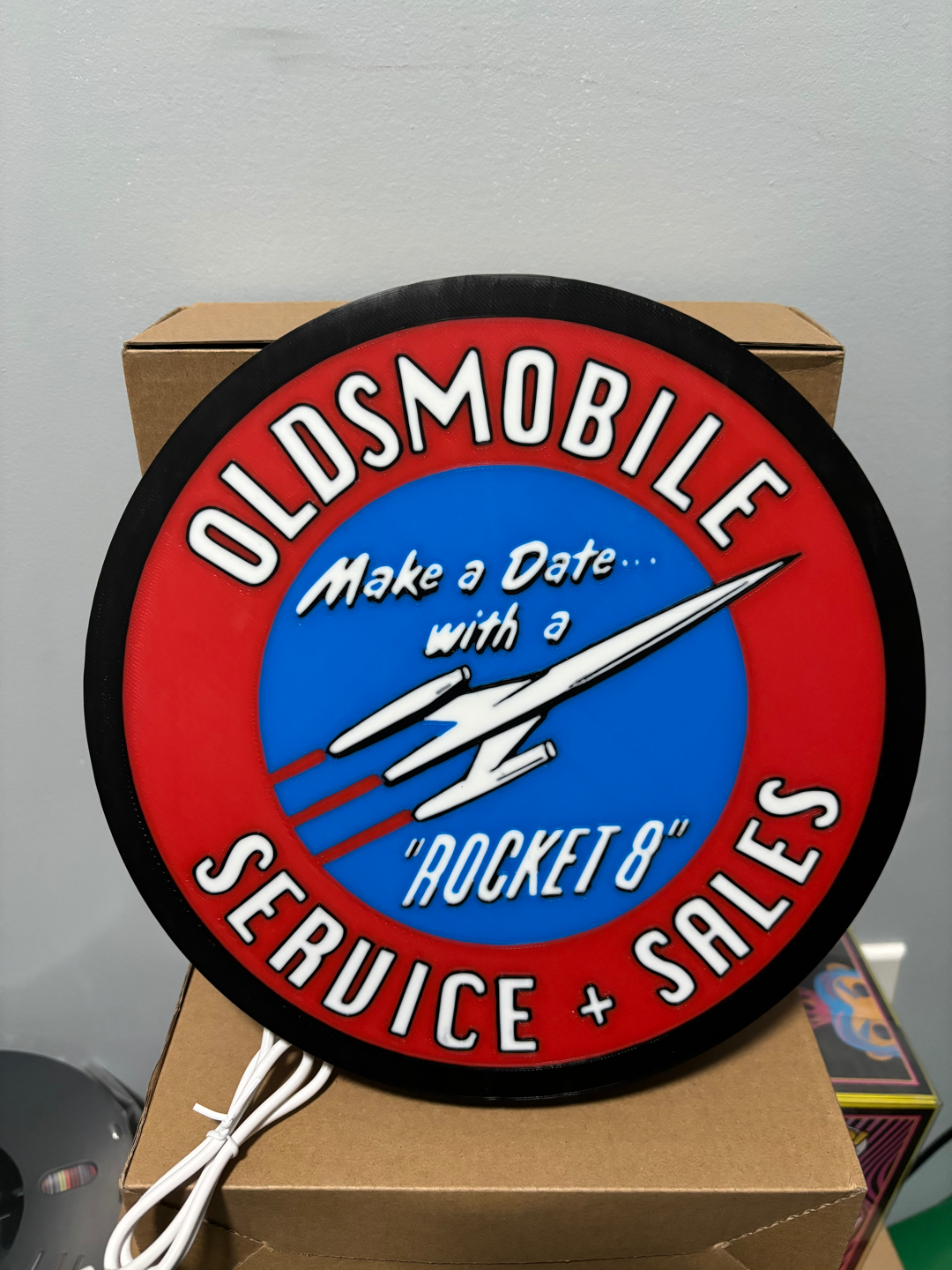 Oldsmobile Retro Light Box