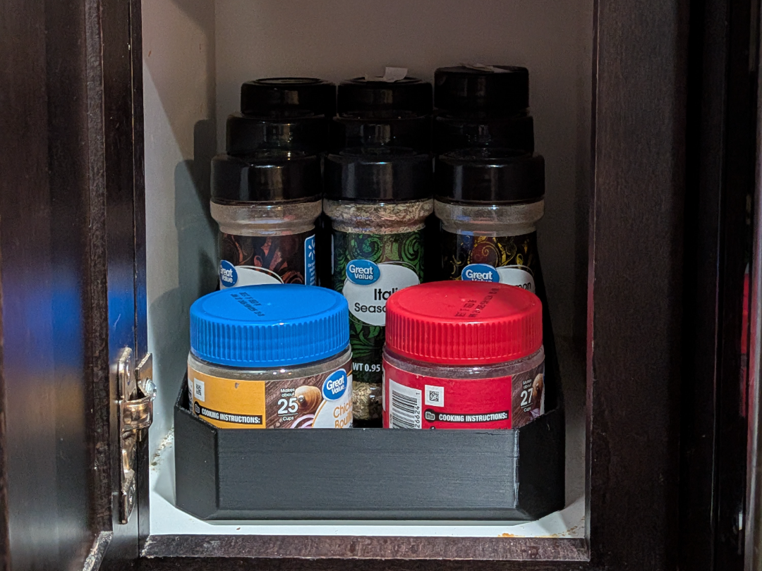 Spice Tray Organizers Flat and Multilevel