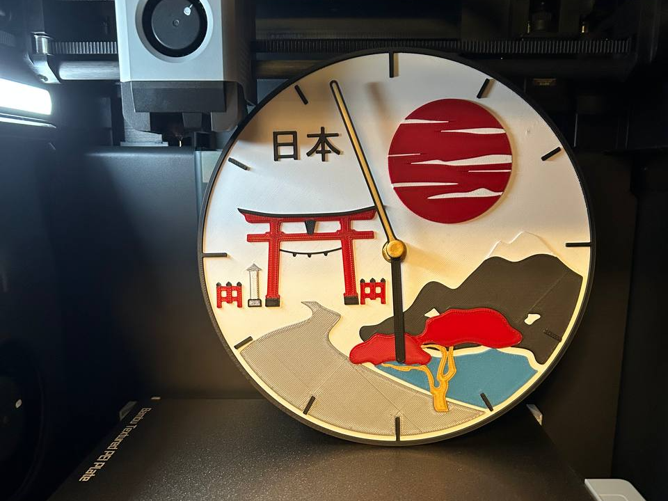 Japanese Art Style Clock for Makerkit Kit-011