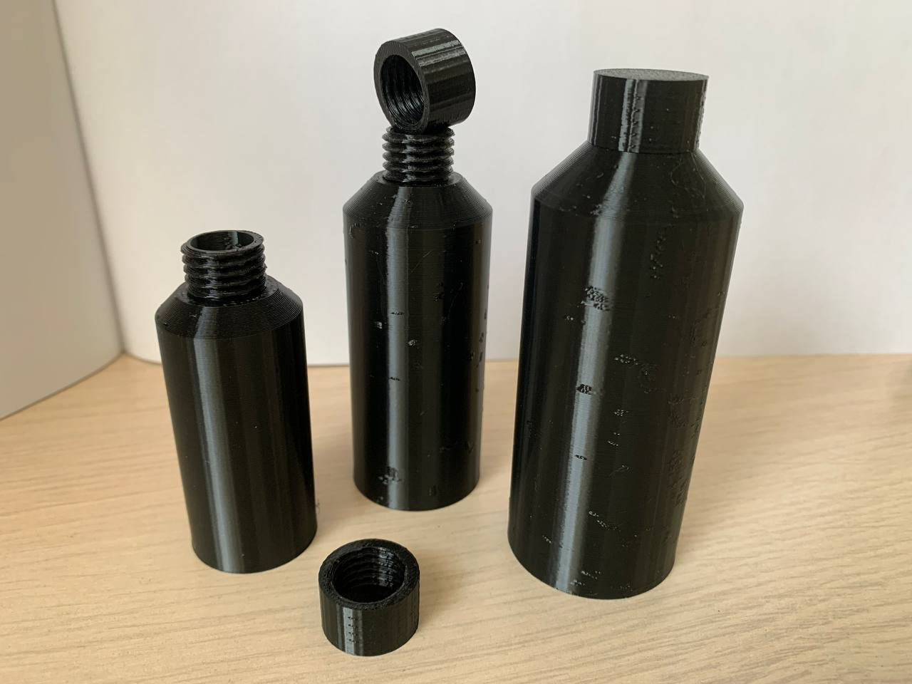 Bottles with a cap 25ml 50ml 75ml
