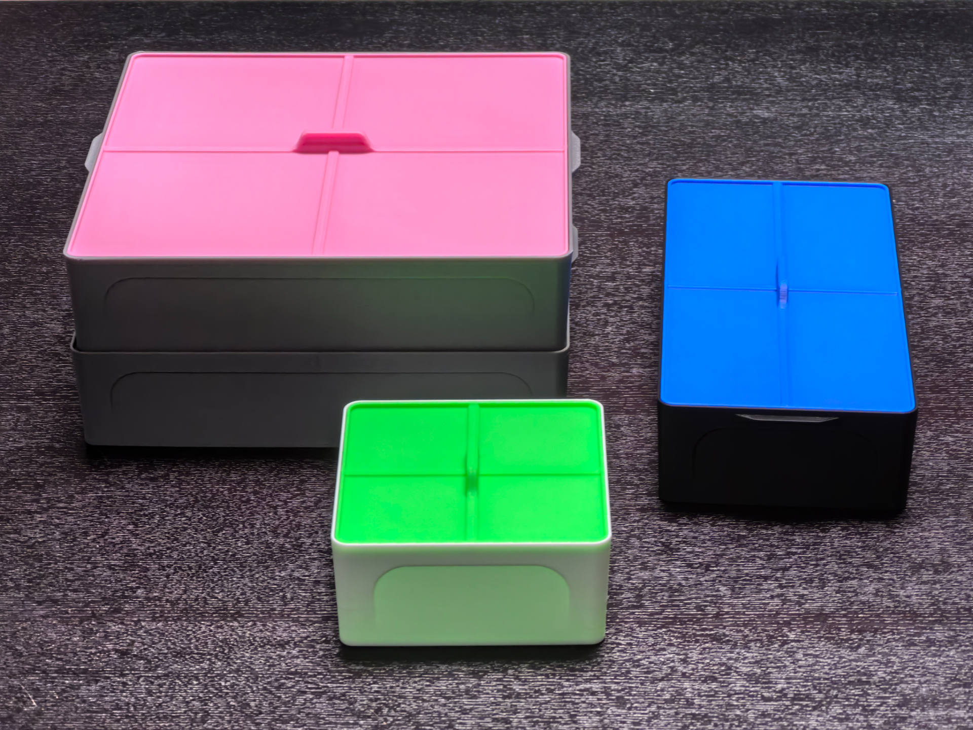 Large Square Stackable Storage Boxes with Lid