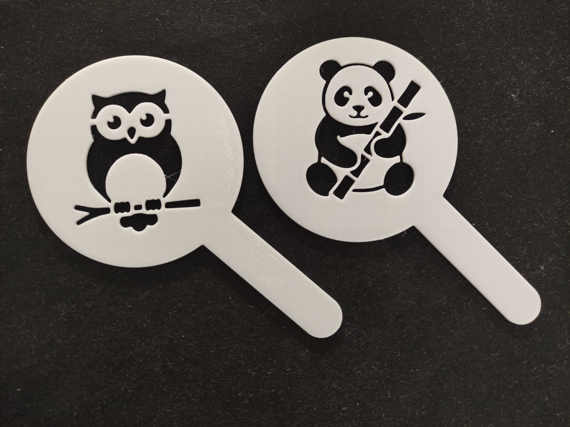 Milk foam templates/children creative template