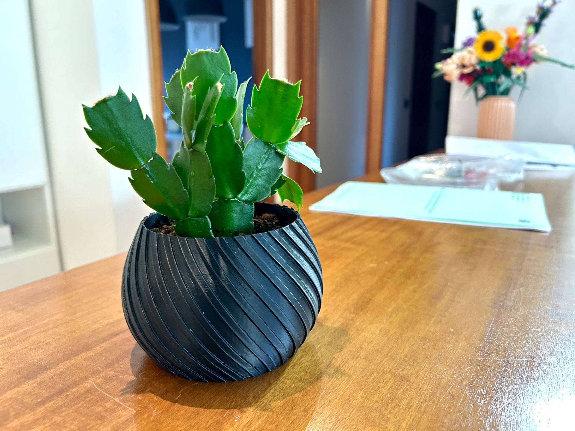 Spherical plant pot