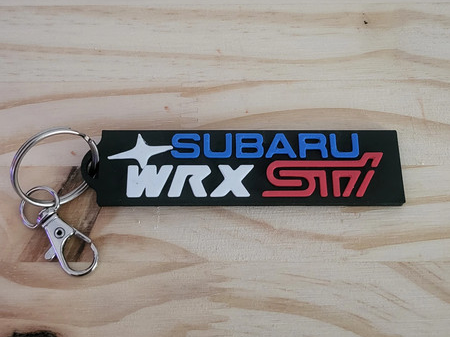 Porte-clés Subaru wrx sti 11 double face
