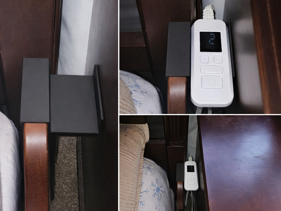 Remote Holder for Sunbeam Heated Mattress Pad