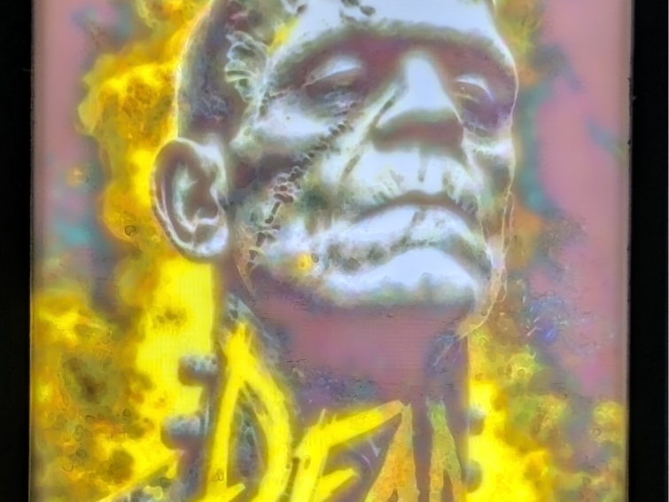 Frankenstein Graffiti litho