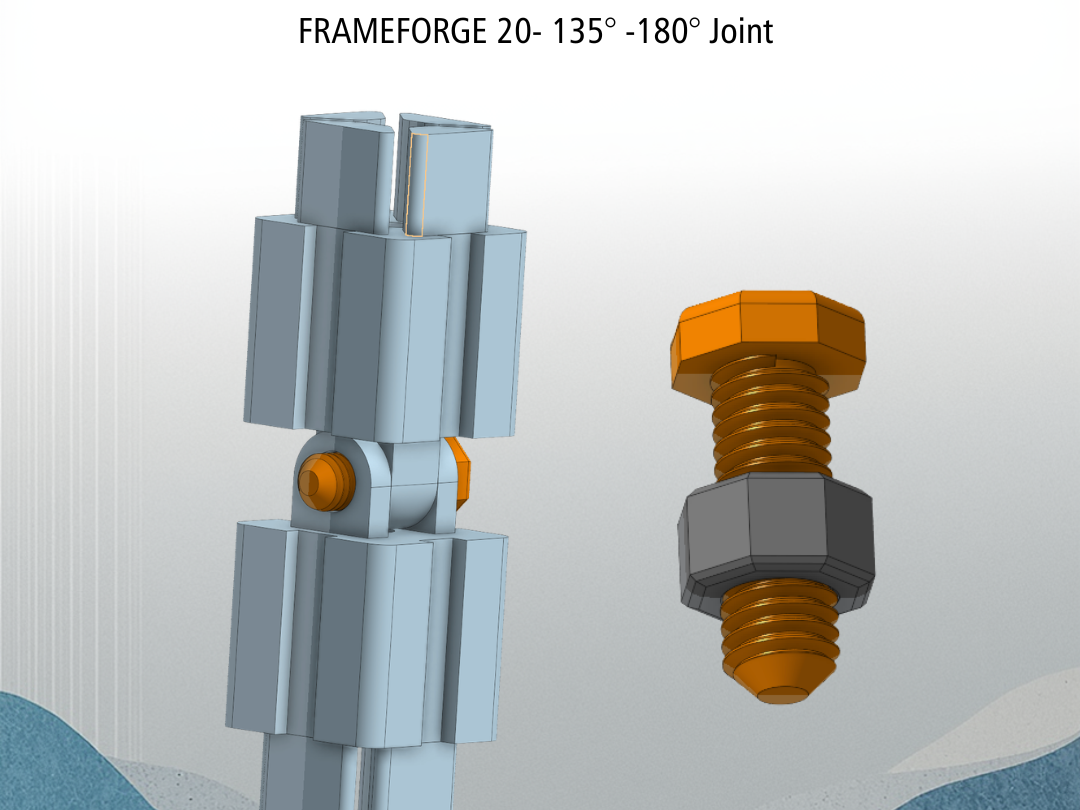 FRAMEFORGE 20– 135°-180° Corner Joint