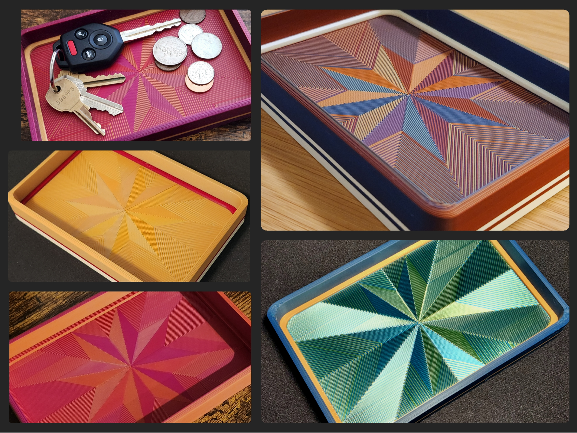 Geo Starburst Key/Change/Jewelry Tray/Dish