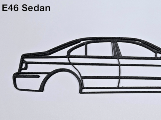 BMW E46 Sedan 4 door Silhouette