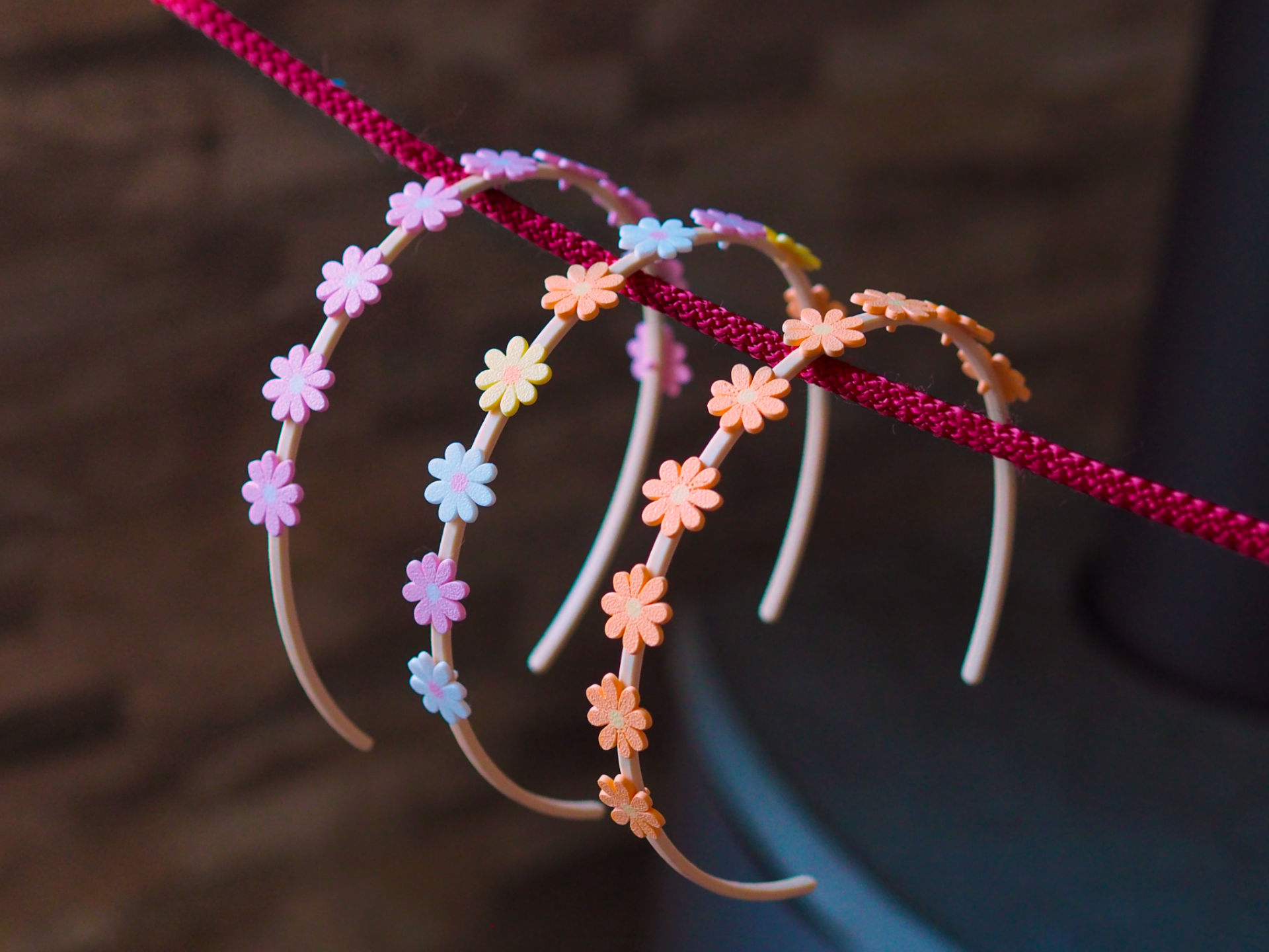 Headband with flowers