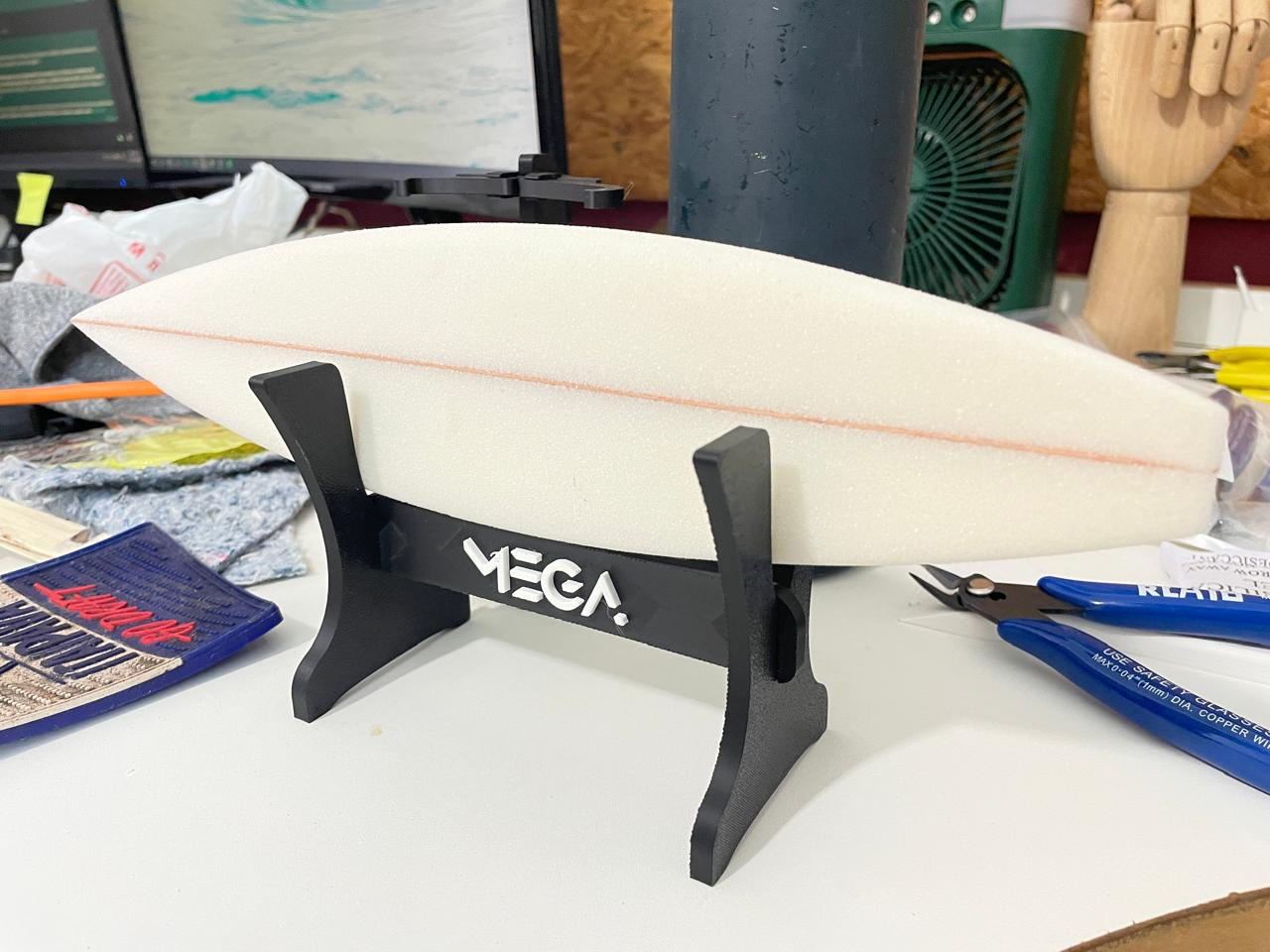 Cavalete Sala de Shape para mini pranchas de Surf