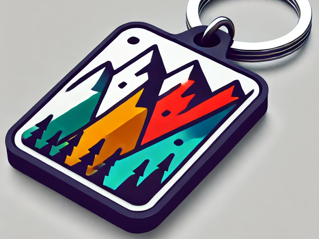 Keychain mountains
