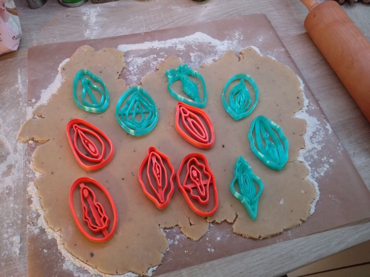 Clit and Vulva Cookie Cutters