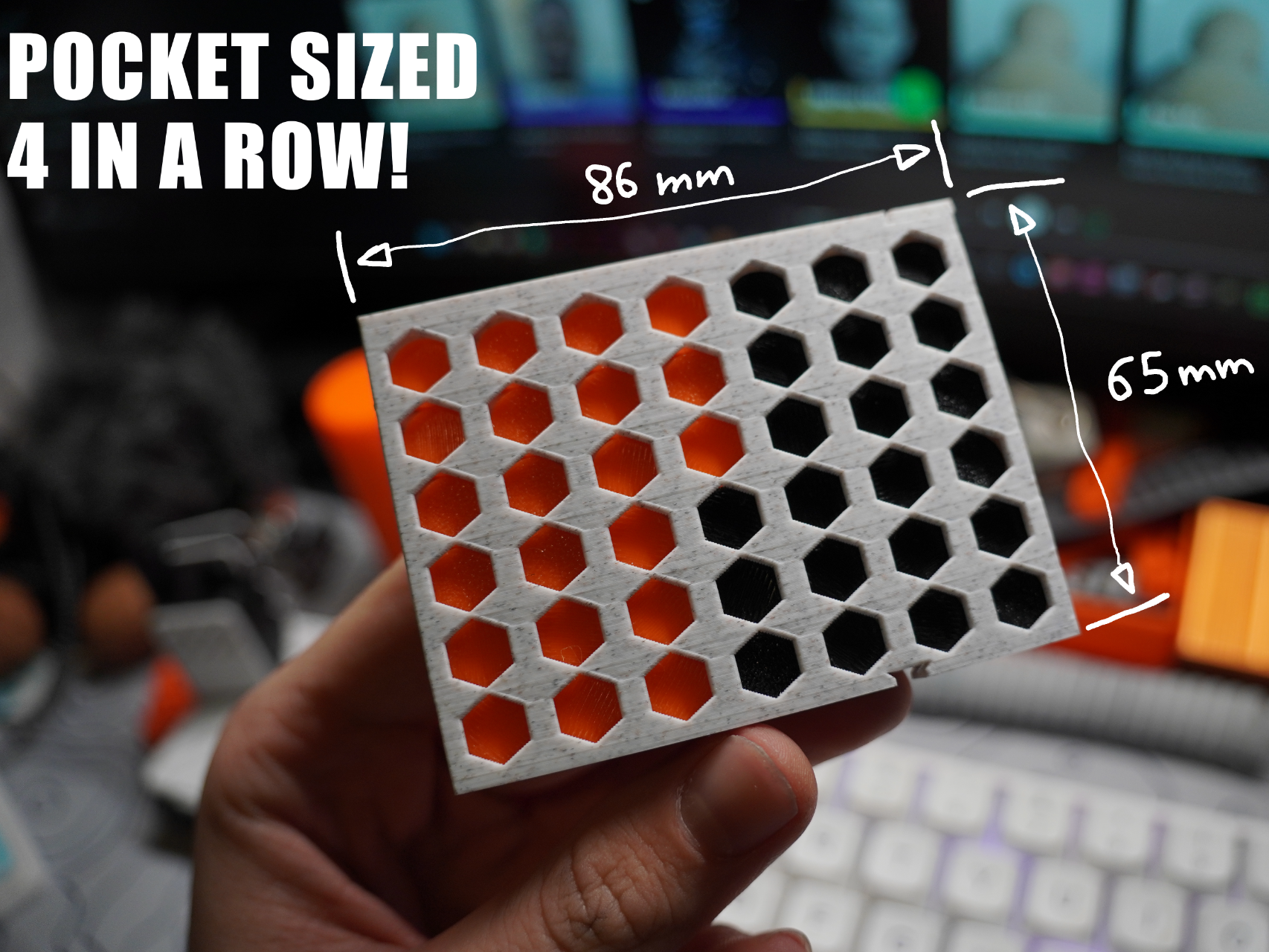 Pocket Sized 4 In A Row - Travel Friendly