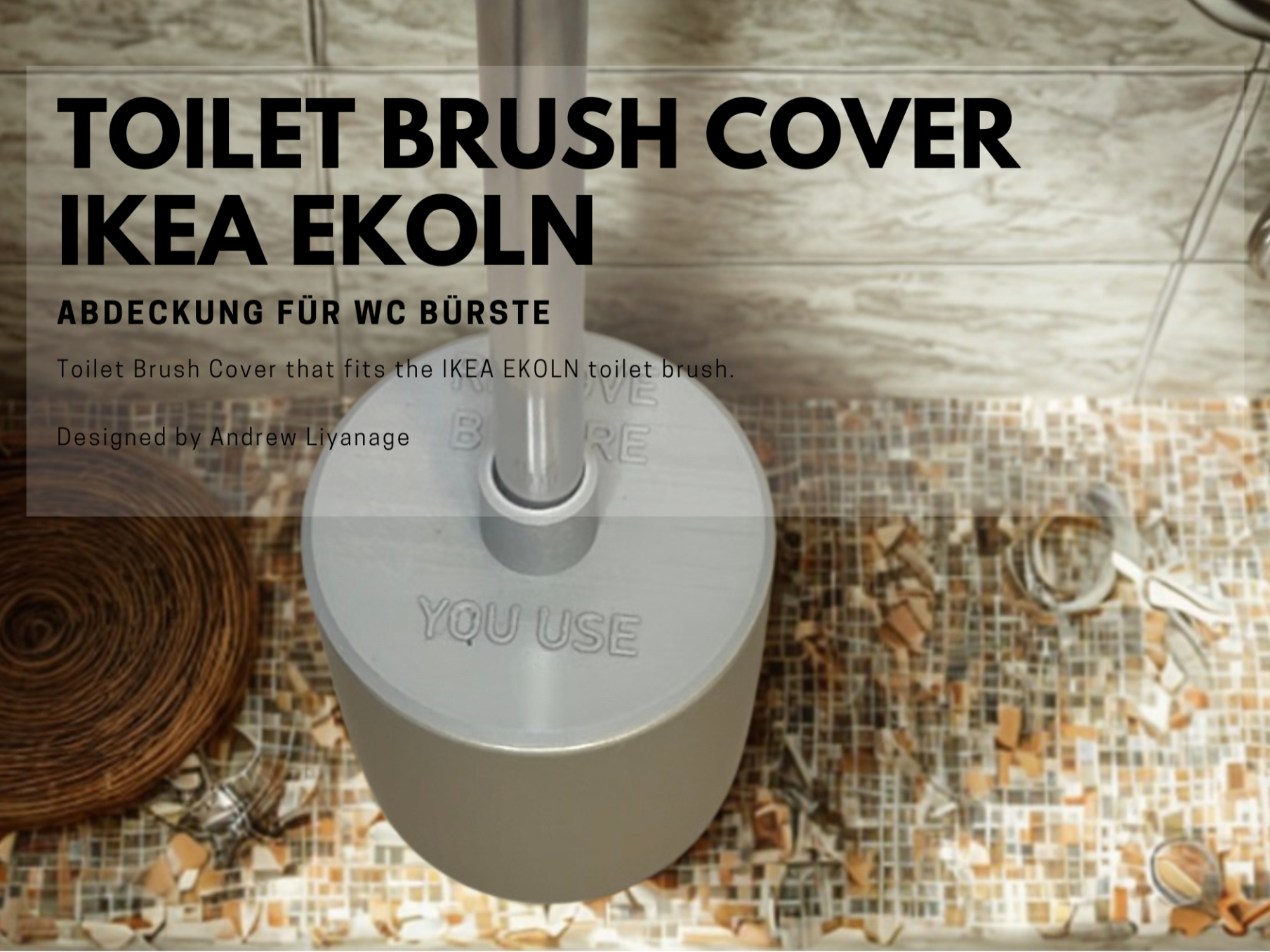 Simple Toilet Brush Cover - IKEA EKOLN