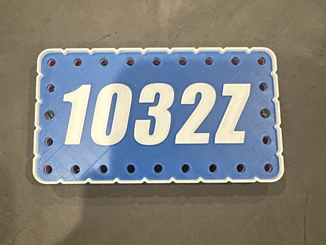 Custom V5RC License Plate