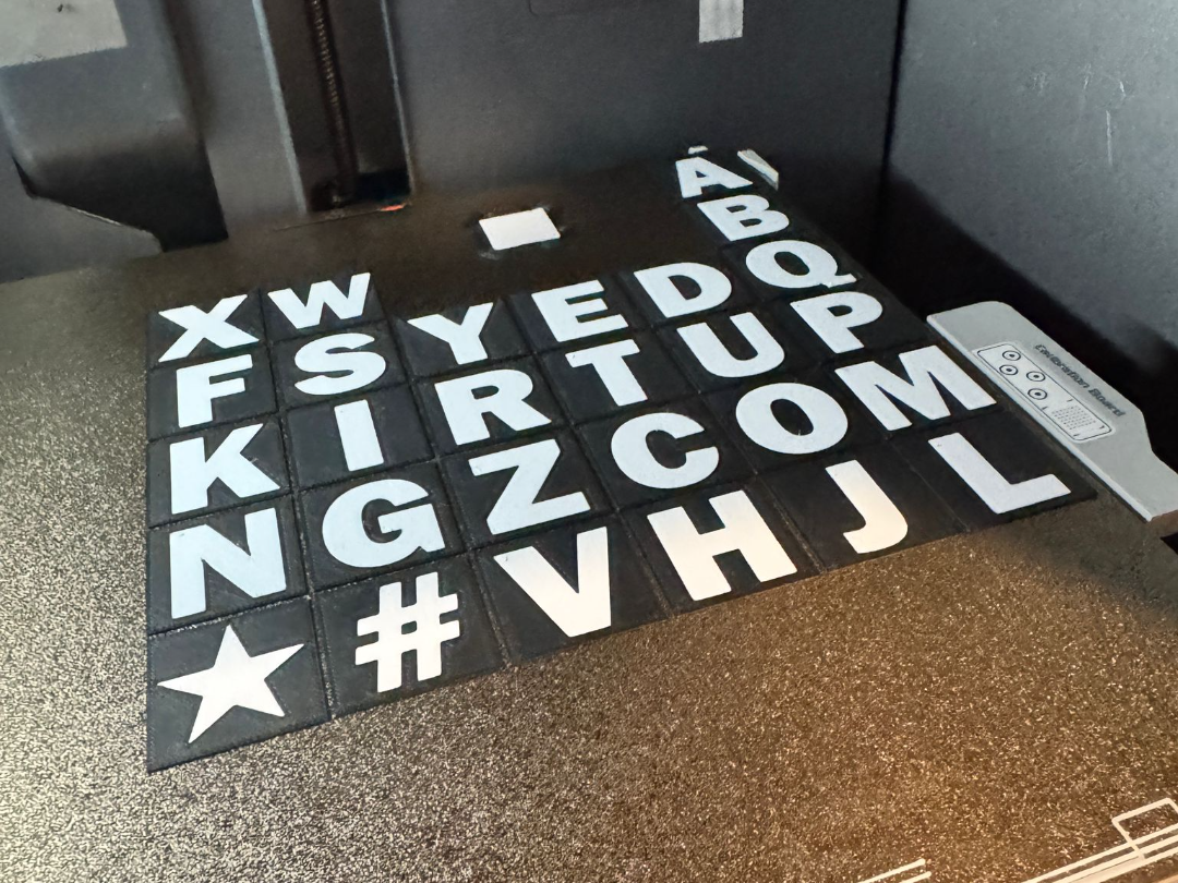 Simple Alphabetical Plaques (Mulitmaterial)