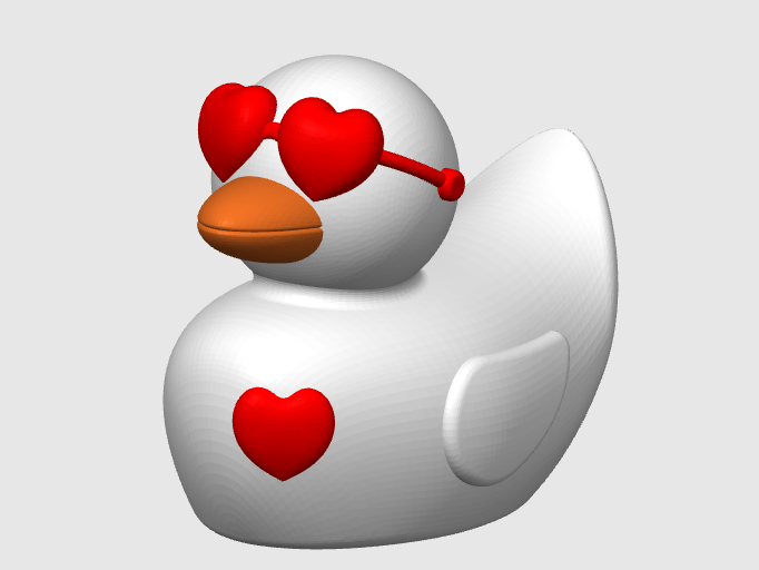 Valentines Love Duck