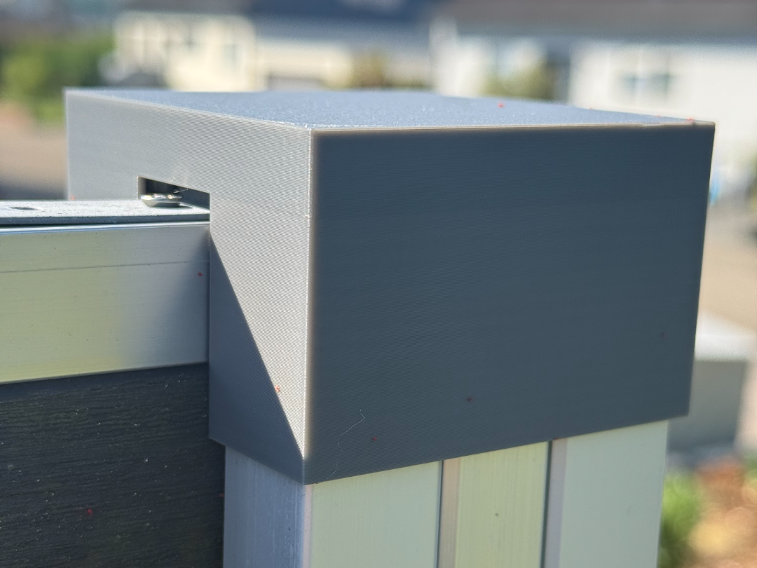 WPC Zaunpfosten Abdeckkappe Abdeckung WPC Zaun