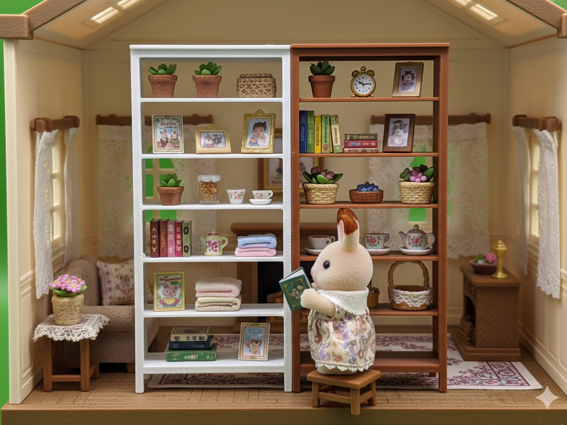 Libreria Casa delle bambole famiglia Sylvanian